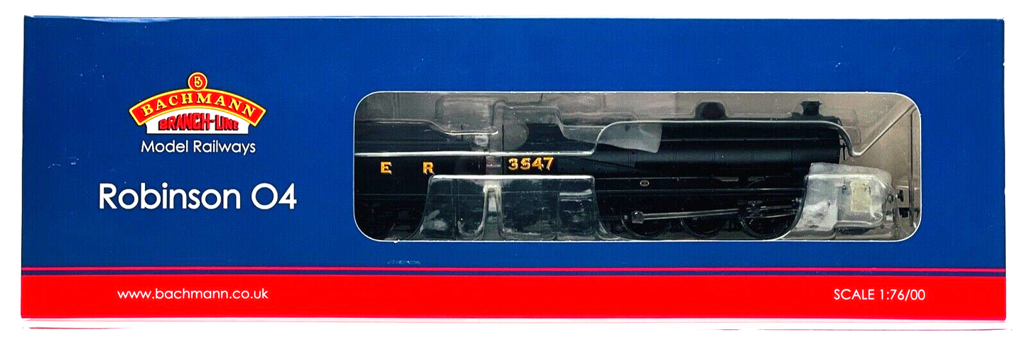 BACHMANN 00 GAUGE - 31-005 - ROBINSON O4 3547 LNER BLACK LOCOMOTIVE BOXED