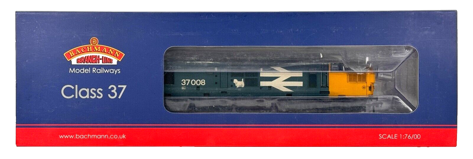 BACHMANN 00 GAUGE - CLASS 37 DIESEL 37008 LARGE LOGO SCOTTIE DOG (BENS RESPRAYS)