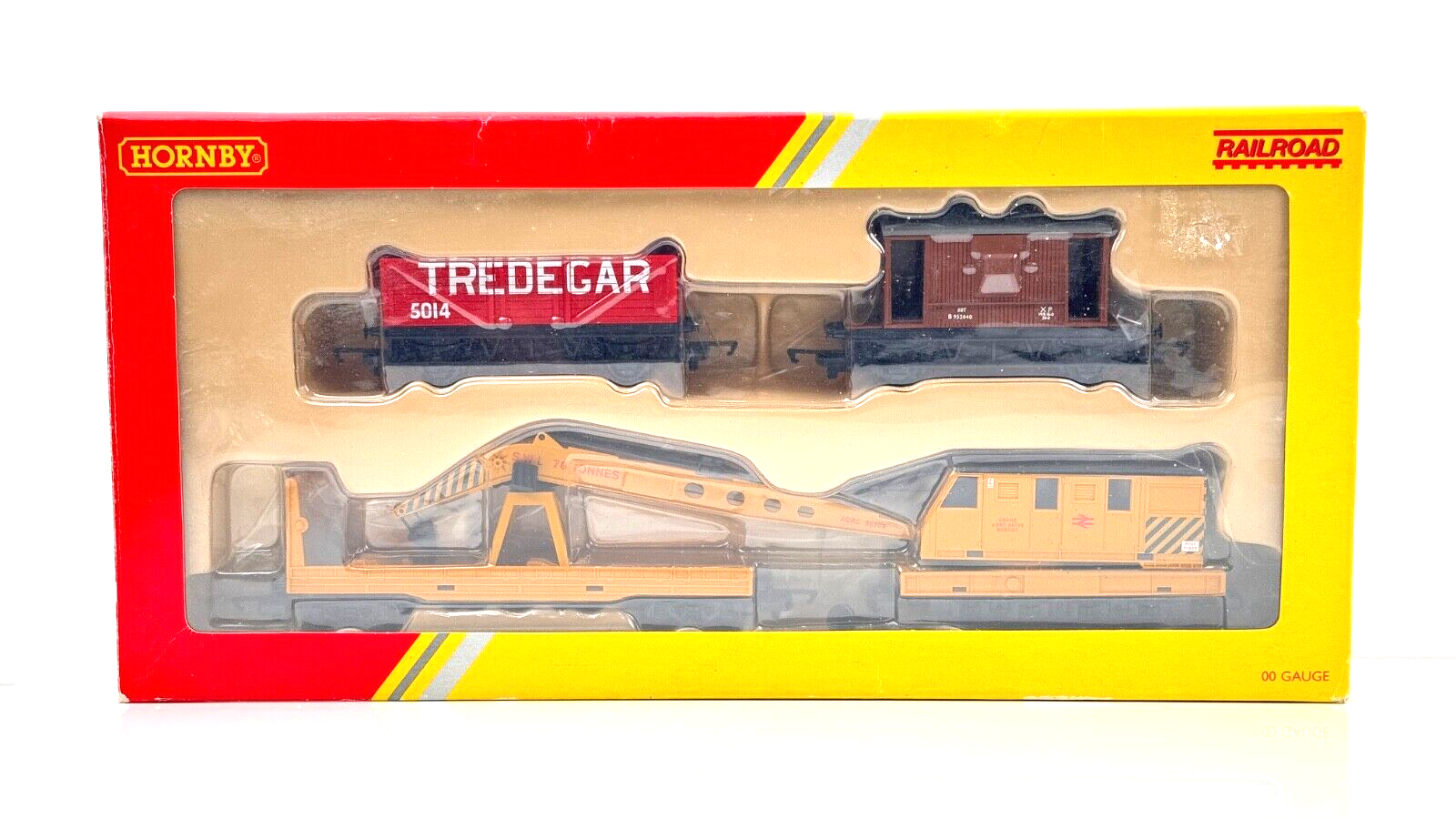 HORNBY 00 GAUGE - R6365 - RAILROAD BREAKDOWN CRANE & WAGON PACK - BOXED