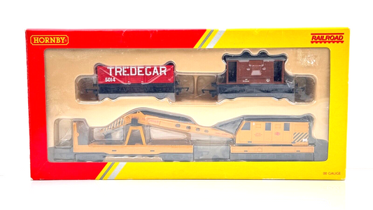 HORNBY 00 GAUGE - R6365 - RAILROAD BREAKDOWN CRANE & WAGON PACK - BOXED