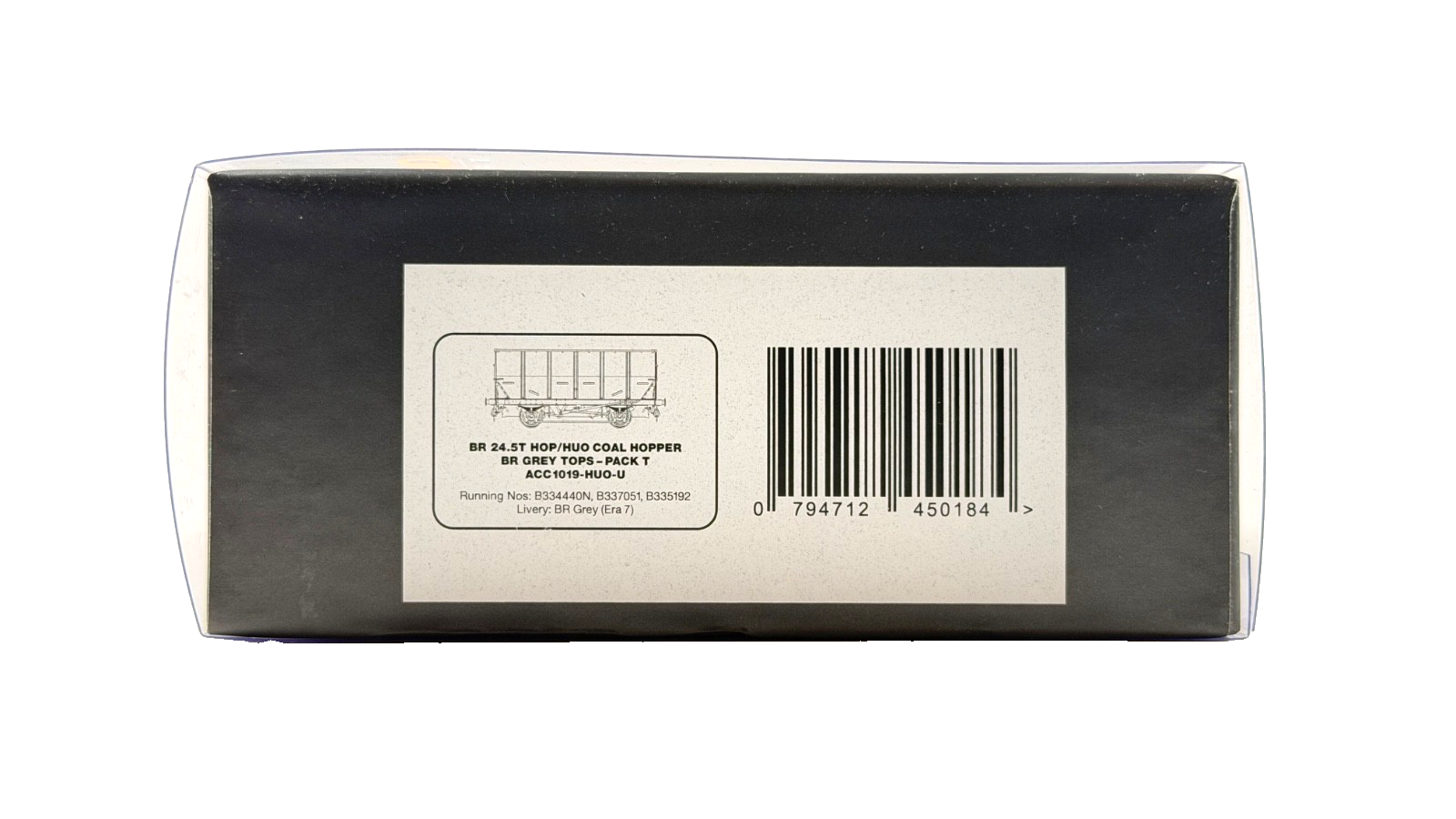 ACCURASCALE OO GAUGE - ACC1019-HUO-U - BR 24.5T HOP/HUO COAL HOPPER BR GREY