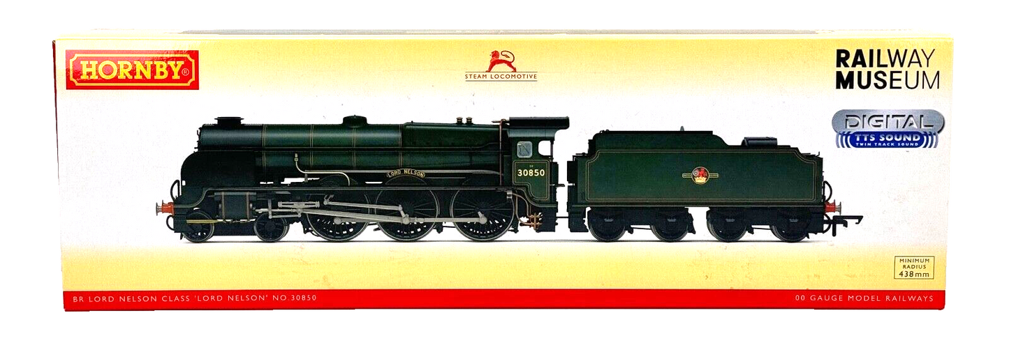 HORNBY 00 GAUGE - R3603TTS - BR GREEN "LORD NELSON" NO.30850 - DCC TTS SOUND