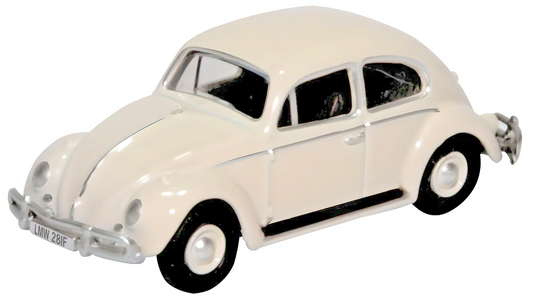 OXFORD DIECAST 1/76 SCALE - 76VWB008 - VW VOLKSWAGEN BEETLE LOTUS WHITE NEW