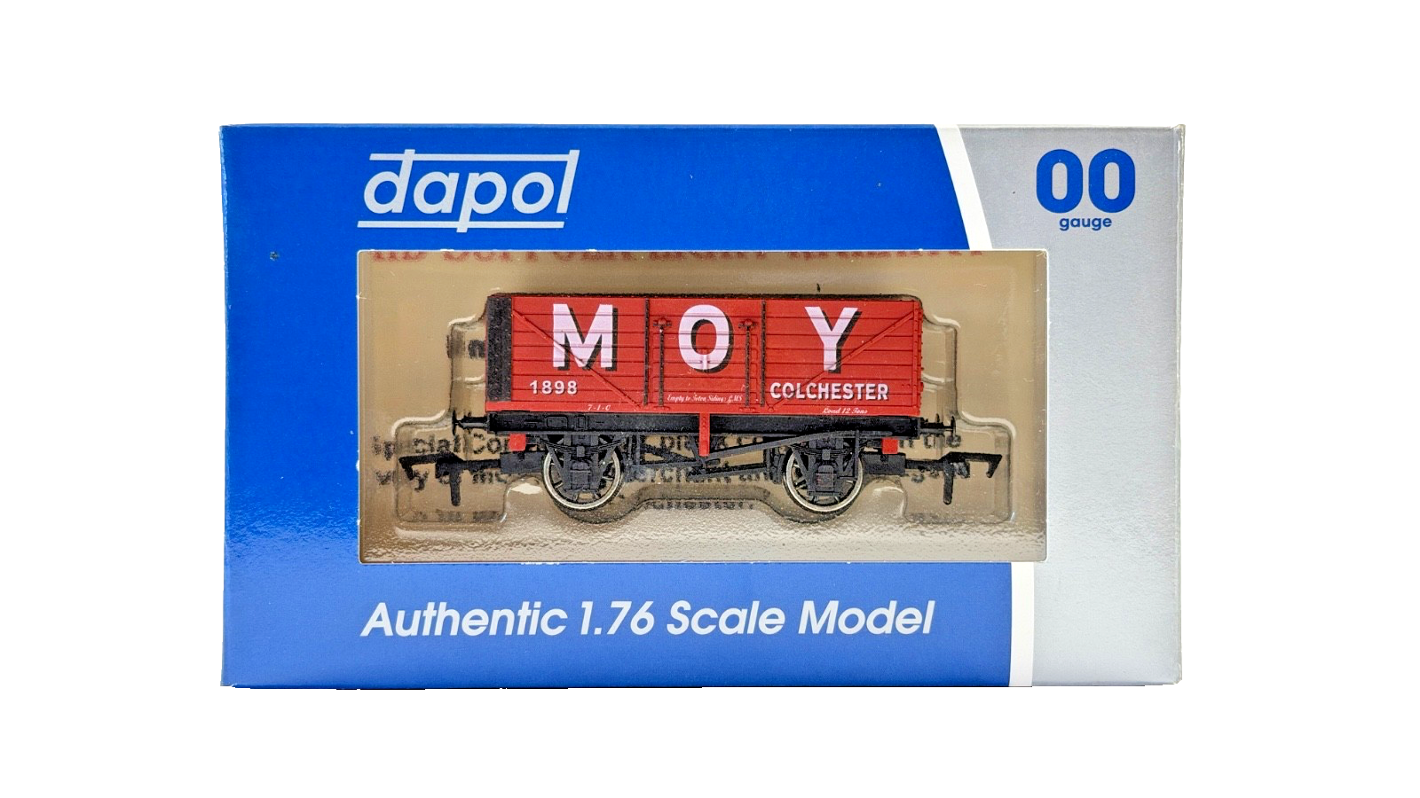 DAPOL 00 GAUGE - MOY COLLIERY OF COLCHESTER PLANK WAGON 1898 (LIMITED EDITION)