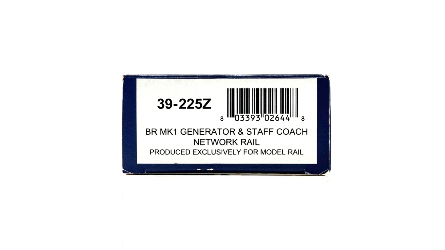 BACHMANN 00 GAUGE - 39-225Z - BR MK1 GENERATOR & STAFF COACH NETWORK RAIL BOXED