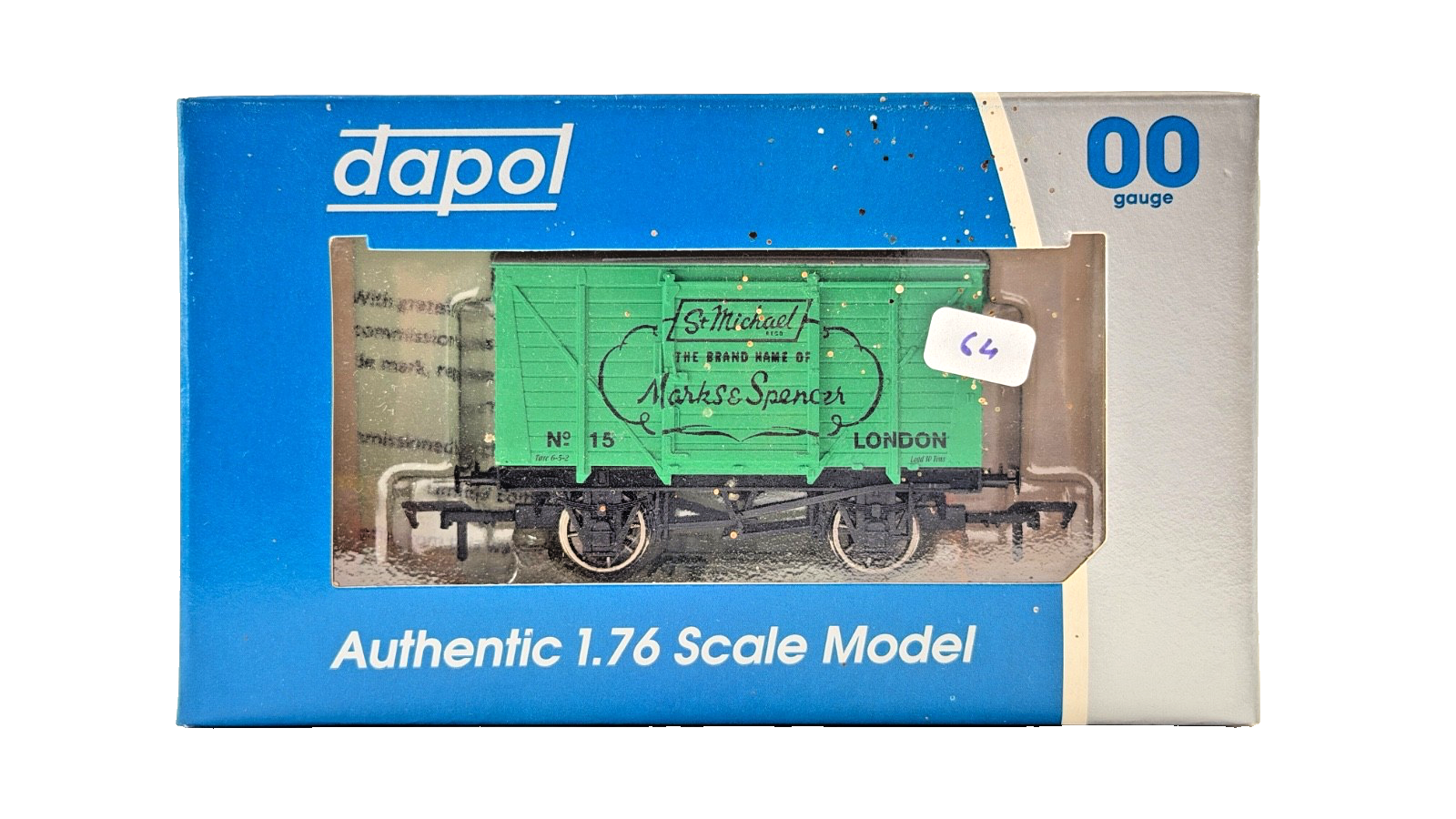 DAPOL 00 GAUGE - ST MICHAEL MARKS & SPENCER LONDON VENT VAN 15 (LIMITED EDITION)