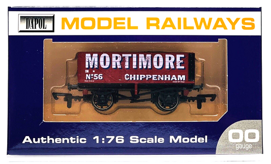 DAPOL 00 GAUGE - MORTIMORE OF CHIPPENHAM PLANK WAGON NO.56 (WESSEX WAGONS)