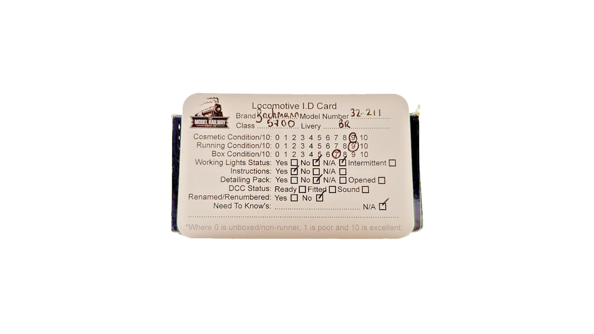 BACHMANN OO GAUGE - 32-211 - 5700 PANNIER TANK 7739 BR BLACK EARLY EMBLEM BOXED