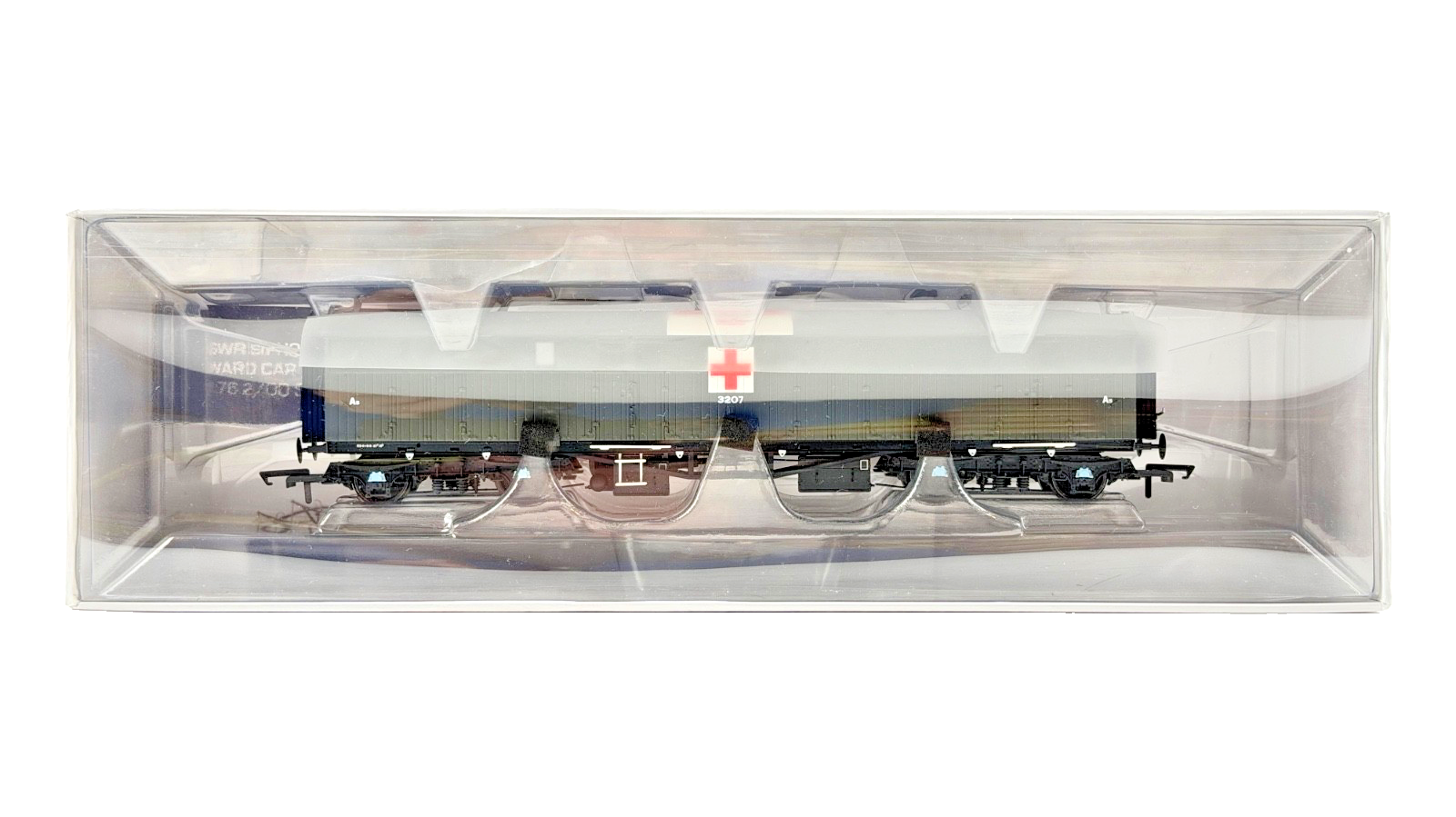 ACCURASCALE OO GAUGE - ACC2423 - SIPHON G VAN OLIVE GREEN MILITARY AMBULANCE