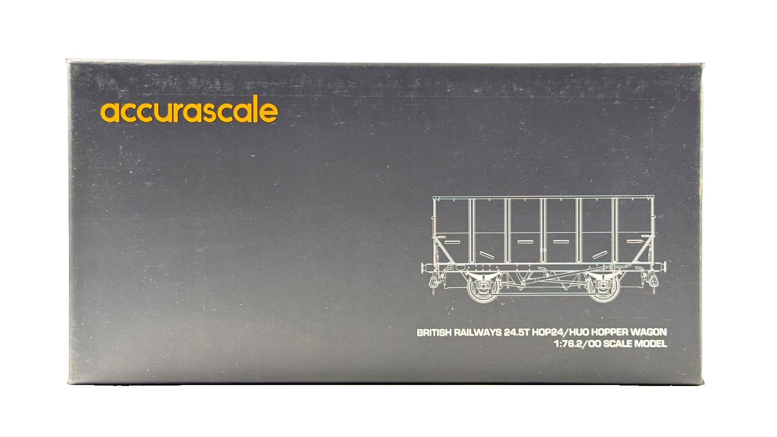 ACCURASCALE OO GAUGE - ACC1015-HUO-I - BR 24.5T HOP/HUO COAL HOPPER BR GREY TOPS