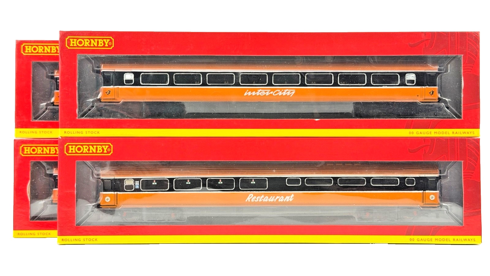 HORNBY/CHRIS DYER OO GAUGE - IE IRISH RAIL ORANGE INTERCITY MK3 COACHES X 4