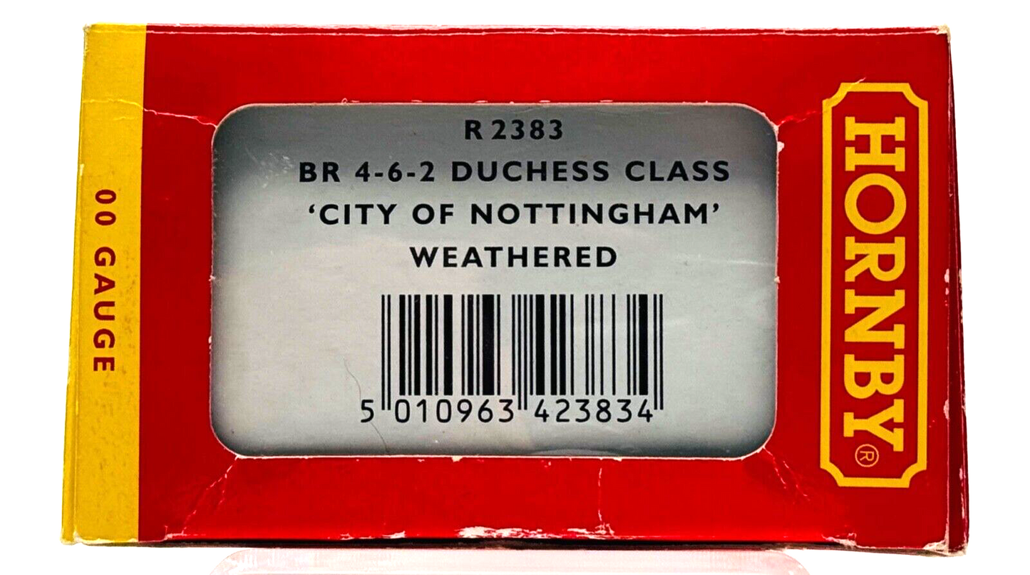 HORNBY 00 GAUGE - R2383 - BR 4-6-2 DUCHESS CLASS 'CITY OF NOTTINGHAM' WEATHERED