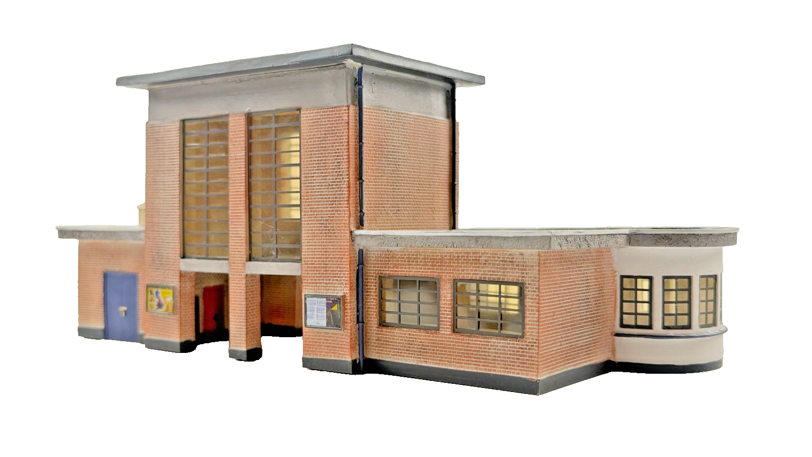 BACHMANN SCENECRAFT OO GAUGE - 44-066 - ART DECO STATION BUILDING - BOXED
