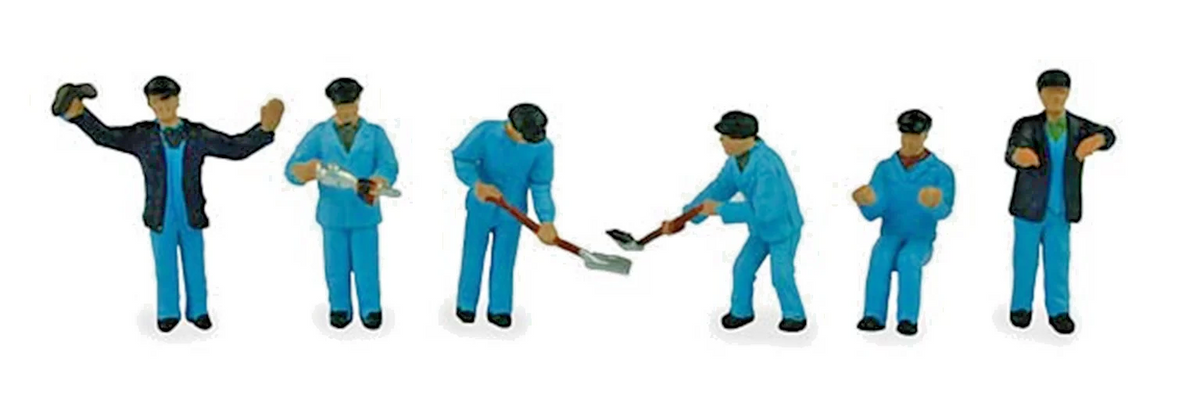 BACHMANN 00 GAUGE SCENECRAFT - 36-047 - LOCOMOTIVE STAFF FIGURE PACK - NEW