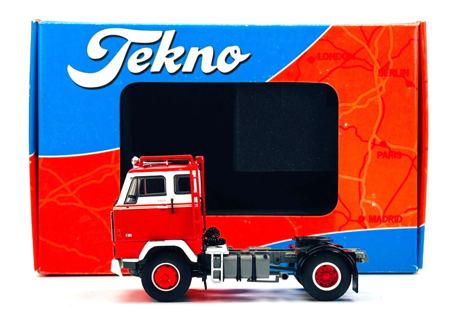 TEKNO 1/50 SCALE - 68025 - VOLVO F89 4X2 RED CAB UNIT (BASIC PLUS) - BOXED