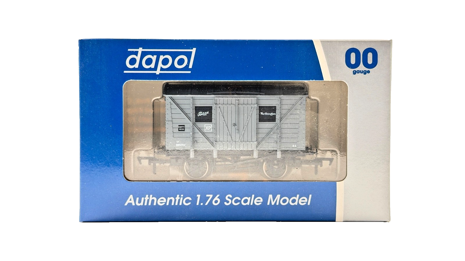 DAPOL 00 GAUGE - BASS WORTHINGTON 12T GREY VENT VAN B851902 (LIMITED EDITION)