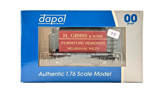 DAPOL 00 GAUGE - H GIBBS FURNITURE REMOVAL MELKSHAM GW CONFLAT (LIMITED EDITION)
