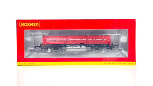 HORNBY 00 GAUGE - R6780 - LLANFAIR OPEN WAGON RED (OAA) - BOXED