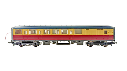 HORNBY OO GAUGE - RAKE OF 3 BR CRIMSON CREAM GRESLEY PASSENGER COACHES UNBOXED