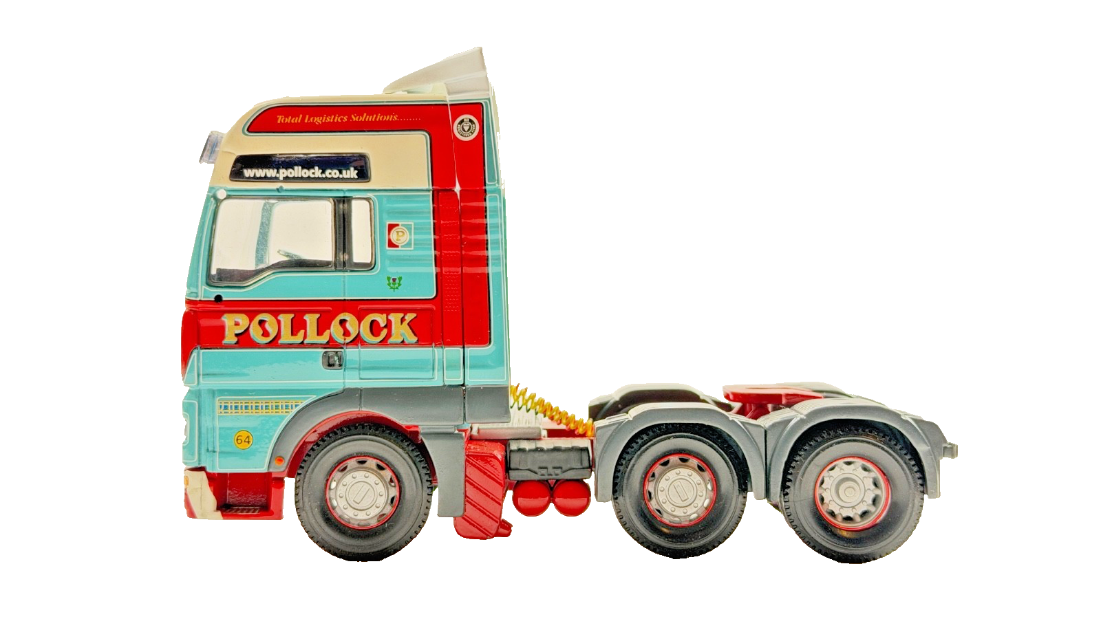 CORGI 1/50 SCALE POLLOCK (SCOTRANS) MAN TGA XXL 6X2 TRACTOR UNIT UNBOXED