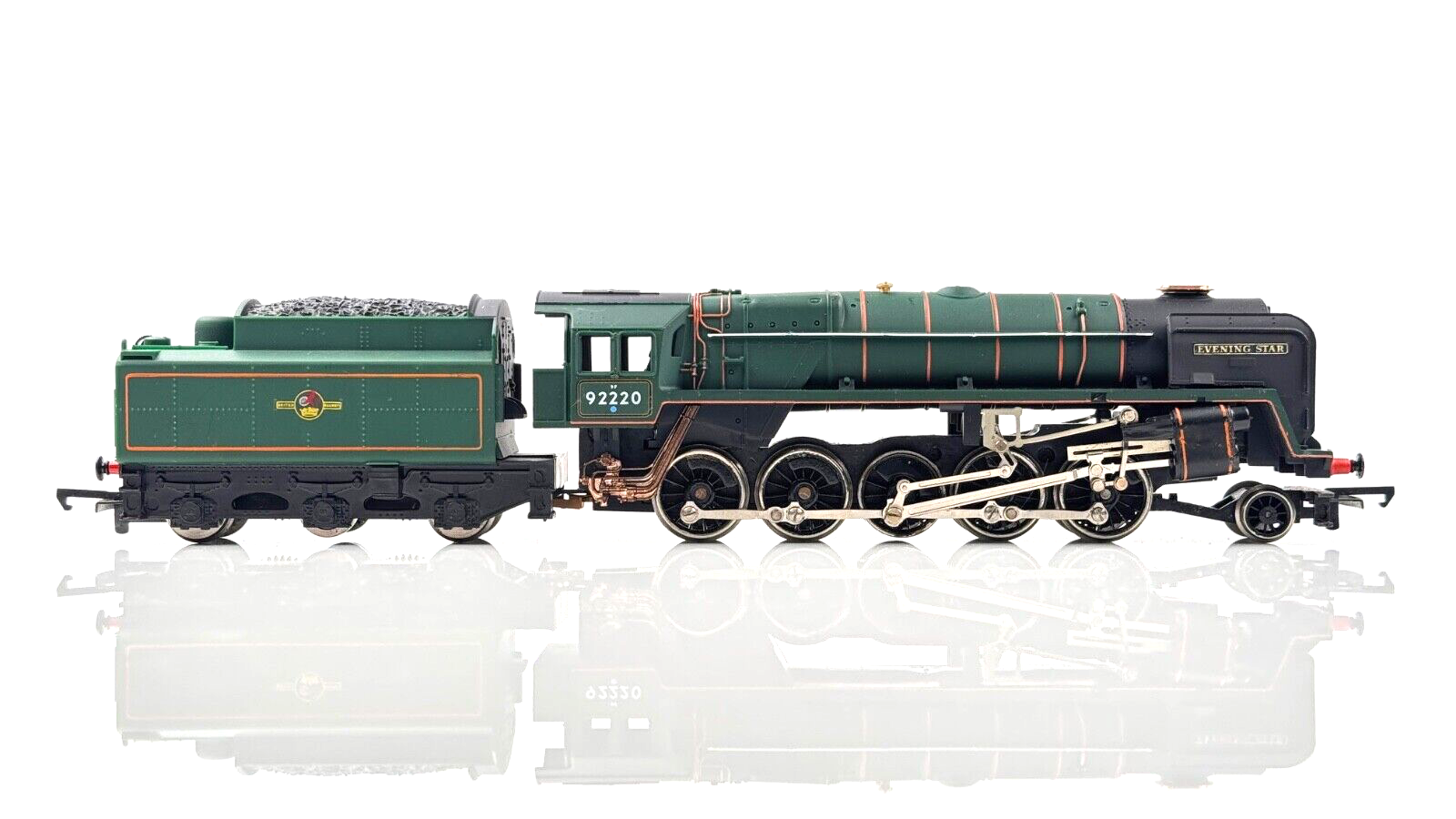 HORNBY 00 GAUGE - R861 - BR GREEN 2-10-0 CLASS 9F 'EVENING STAR' 92220 - UNBOXED