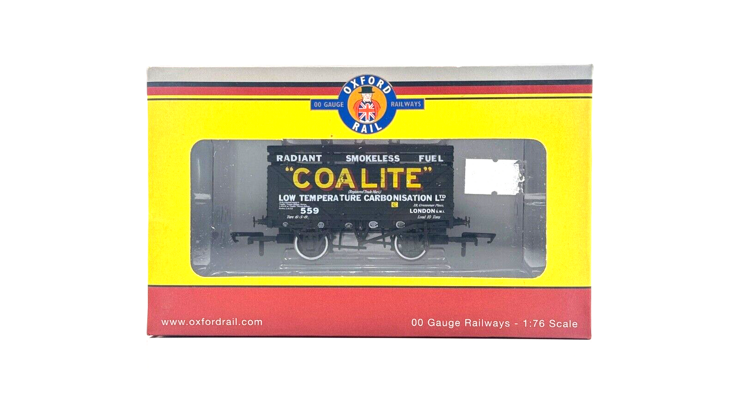 OXFORD RAIL 00 GAUGE - OR76CK7002 - 7 PLANK COKE WAGON COALITE 552 WITH RAILS