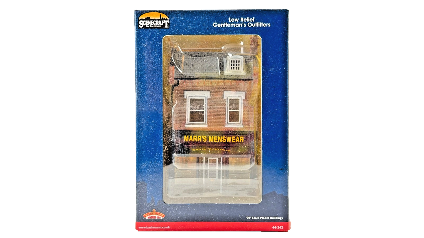 BACHMANN OO GAUGE SCENECRAFT - 44-242 - LOW RELIEF GENTLEMAN'S OUTFITTERS - NEW