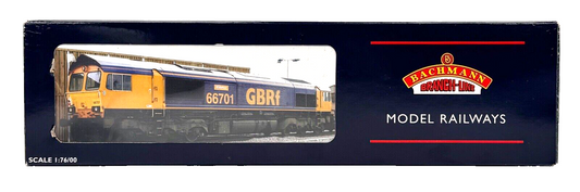 **BOX ONLY** BACHMANN 00 GAUGE - 32-727DS - CLASS 66702 GBRF BLUE LIGHTNING