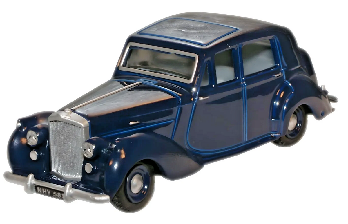 OXFORD DIECAST 1/76 SCALE - 76BN6001 - IVO PETERS BENTLEY MKVI BLUE - NEW