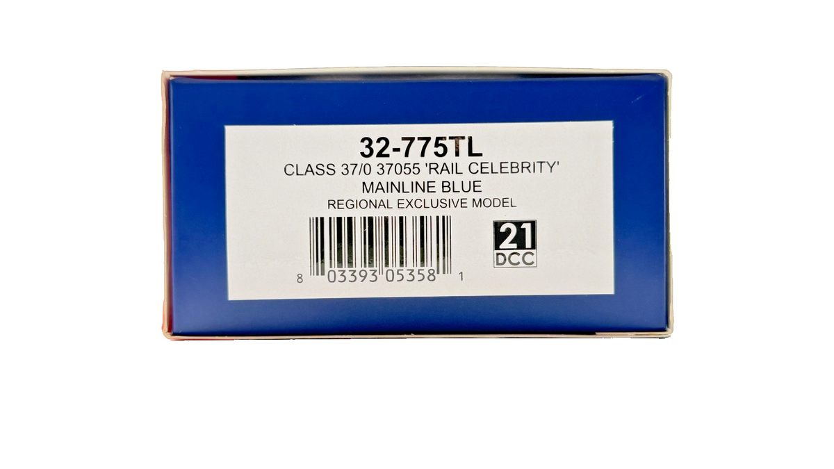 BACHMANN OO GAUGE - 32-775TL - CLASS 37/0 DIESEL 37055 MAINLINE RAIL CELEBRITY