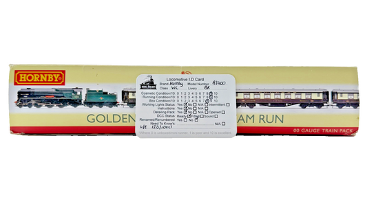 HORNBY OO GAUGE - R3400 - GOLDEN ARROW LAST STEAM RUN WEST COUNTRY PULLMAN PACK