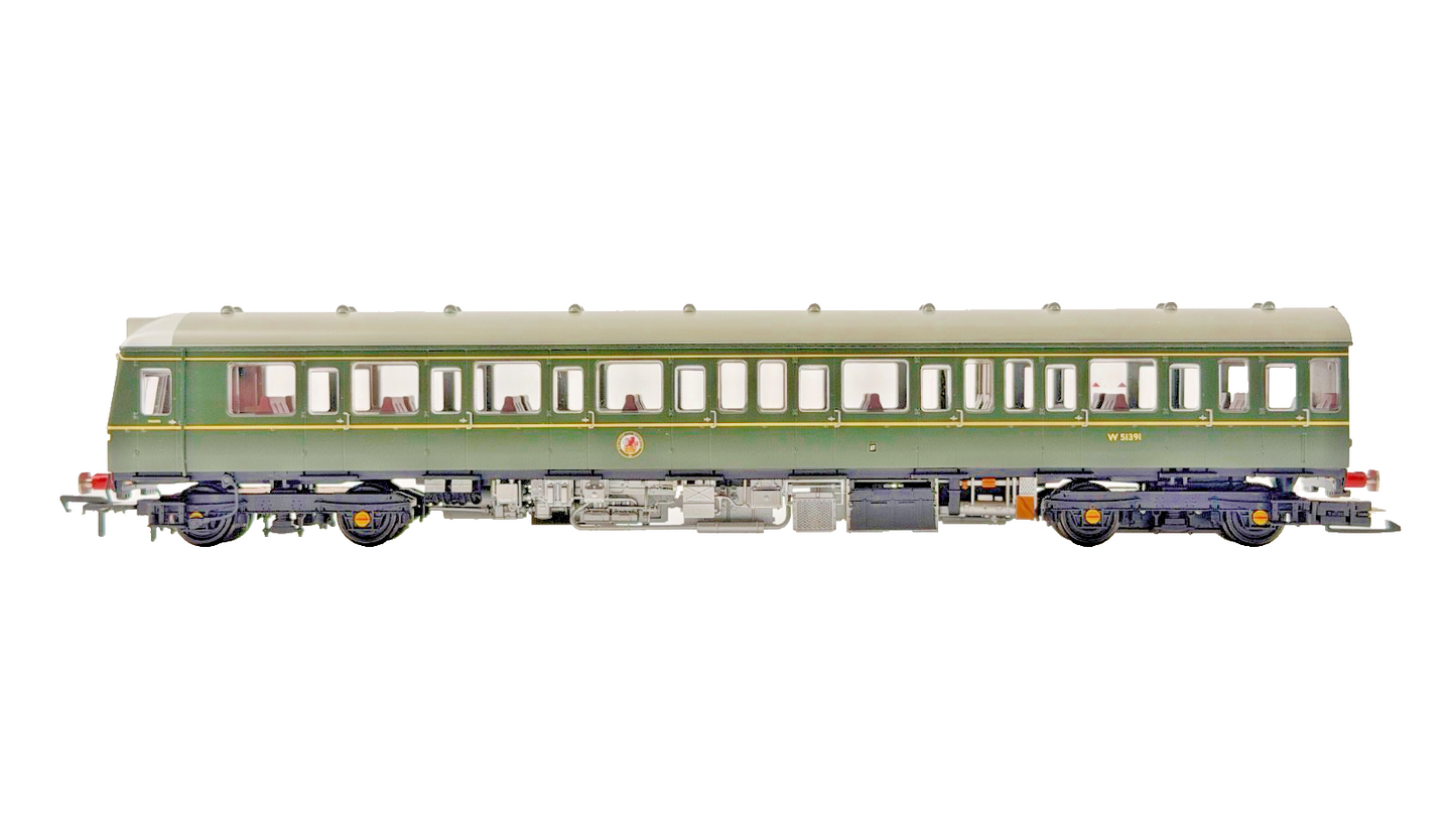 BACHMANN OO GAUGE - 35-500 - CLASS 117 3-CAR DMU BR GREEN SPEED WHISKERS BOXED