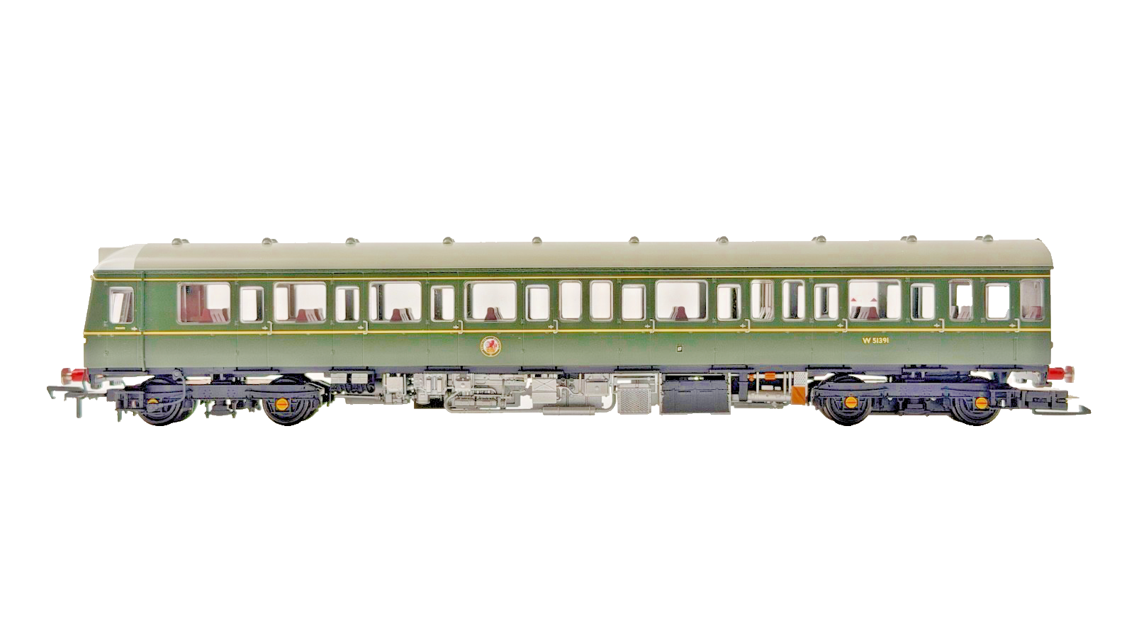 BACHMANN OO GAUGE - 35-500 - CLASS 117 3-CAR DMU BR GREEN SPEED WHISKERS BOXED