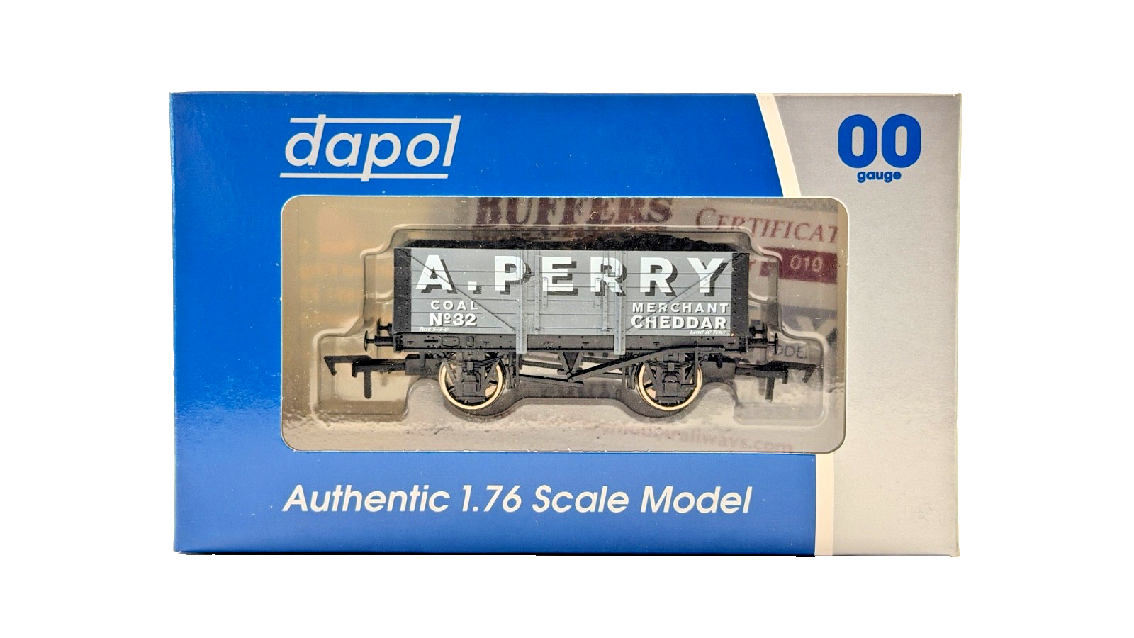 DAPOL 00 GAUGE - A. PERRY COAL MERCHANT OF CHEDDAR WAGON NO.32 (LIMITED EDITION)