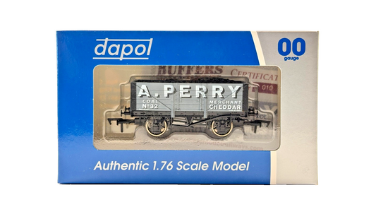 DAPOL 00 GAUGE - A. PERRY COAL MERCHANT OF CHEDDAR WAGON NO.32 (LIMITED EDITION)
