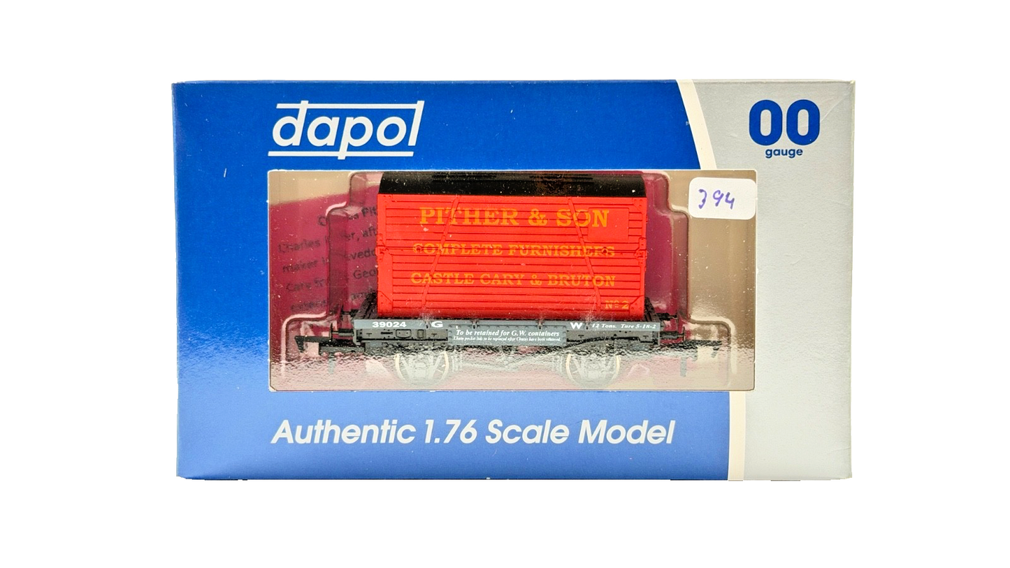 DAPOL 00 GAUGE - PITHER & SON CASTLE CARY & BRUTON GW CONFLAT (LIMITED EDITION)