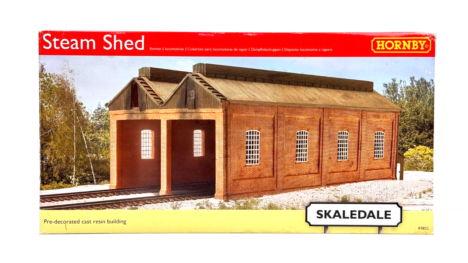 HORNBY 00 GAUGE SKALEDALE - R9822 - TWO LANE STEAM SHED - LARGE BUILDING BOXED