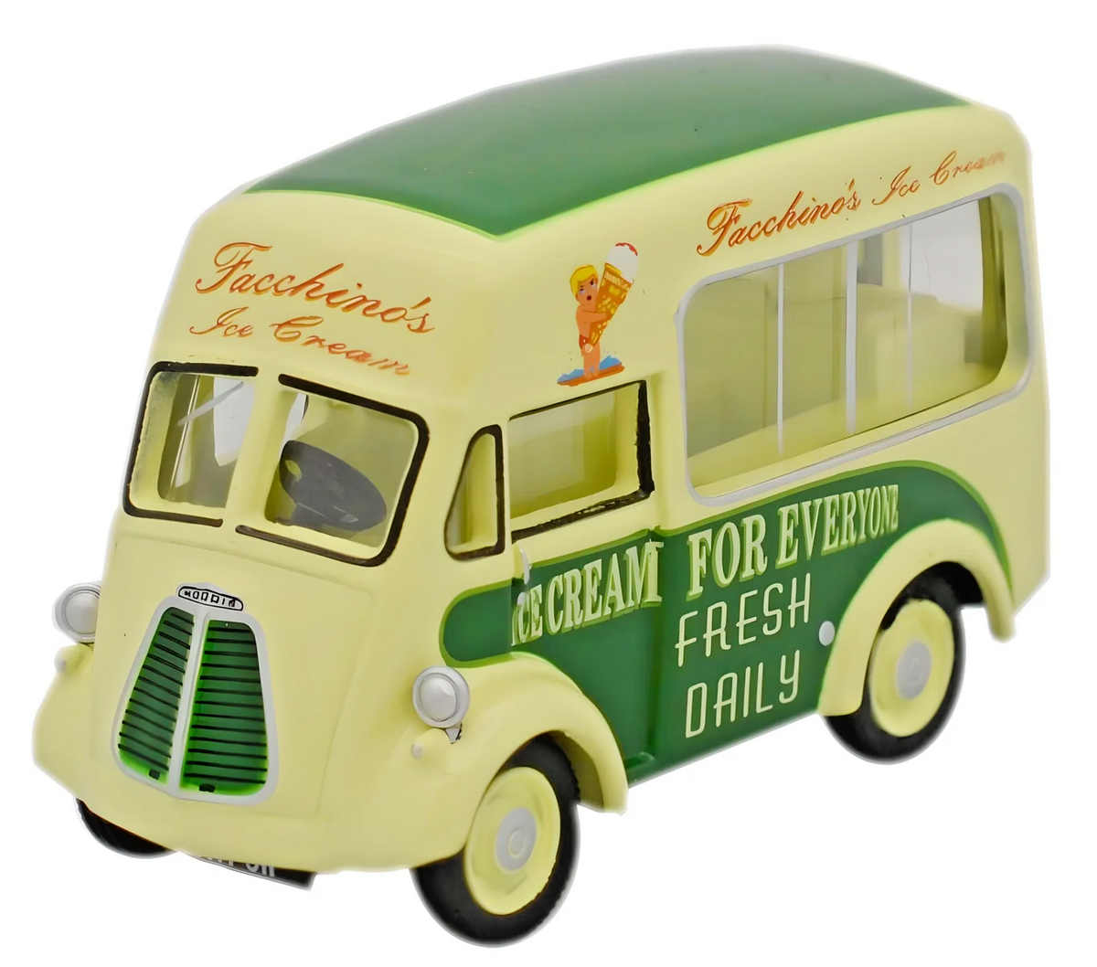 OXFORD DIECAST 1/76 SCALE - 76MJ001 - FACCHINOS MORRIS J ICE CREAM VAN - NEW