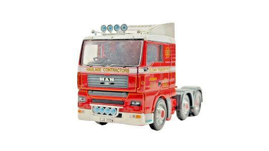 CORGI 1/50 SCALE DIECAST SLOAN TRANSPORT HAULAGE MAN TRACTOR + MIRRORS UNBOXED