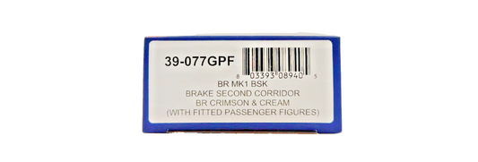 BACHMANN OO GAUGE - 39-077GPF - BR MK1 BSK BRAKE SECOND CRIMSON CREAM PASSENGERS