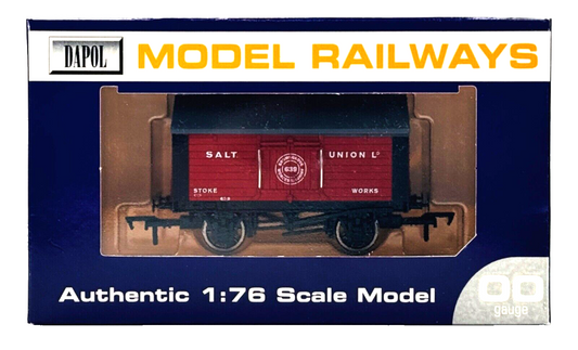 DAPOL 00 GAUGE - SALT UNION BROMSGROVE WAGON STOKE WORKS 639 (LIMITED EDITION)