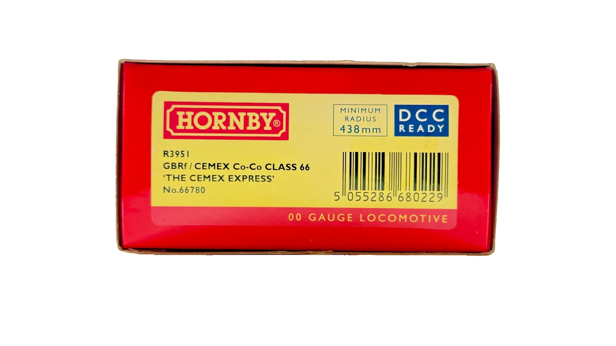 HORNBY OO GAUGE - R3951 - CLASS 66 DIESEL 66780 GBRF CEMEX "THE CEMEX EXPRESS"