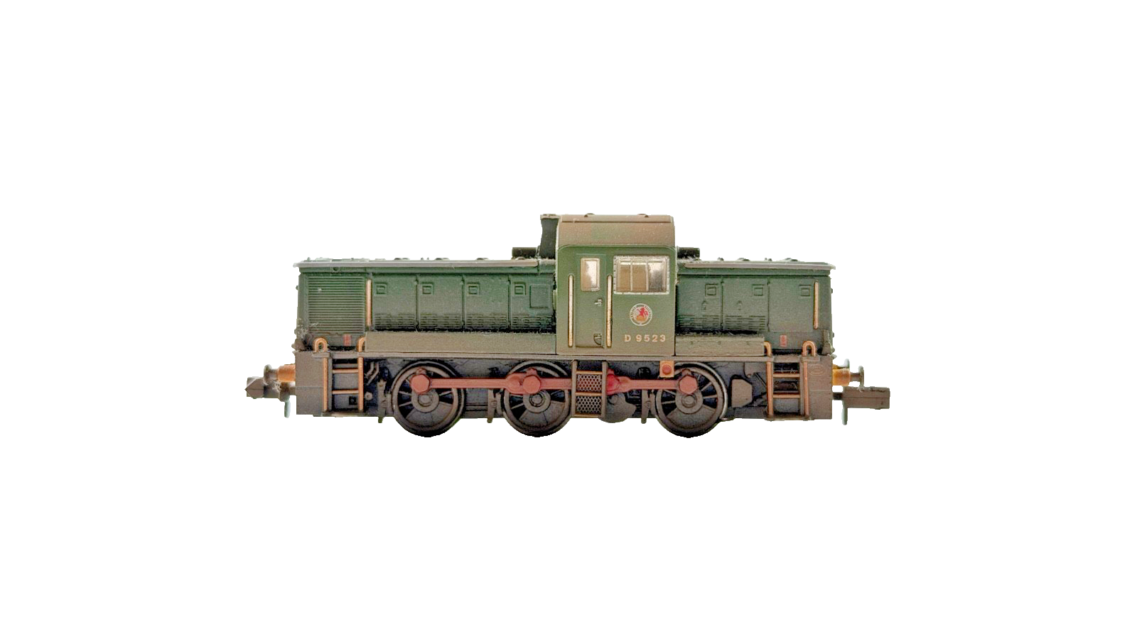 GRAHAM FARISH N GAUGE - 372-951 - CLASS 14 DIESEL D9523 BR GREEN WASP STRIPES