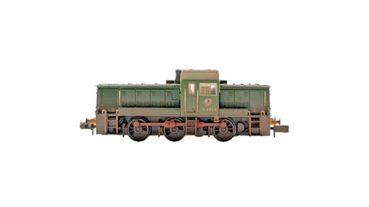 GRAHAM FARISH N GAUGE - 372-951 - CLASS 14 DIESEL D9523 BR GREEN WASP STRIPES