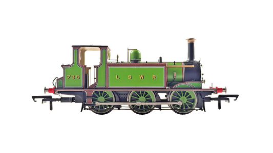 HORNBY OO GAUGE - R3846 - LSWR GREEN A1X TERRIER LOCOMOTIVE NO.735