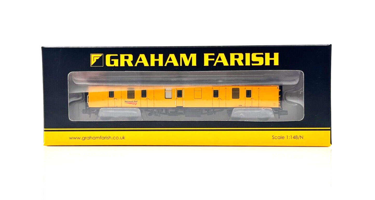 GRAHAM FARISH N GAUGE - 374-040A - BR MK1 EX BG GENERATOR VAN NETWORK RAIL BOXED