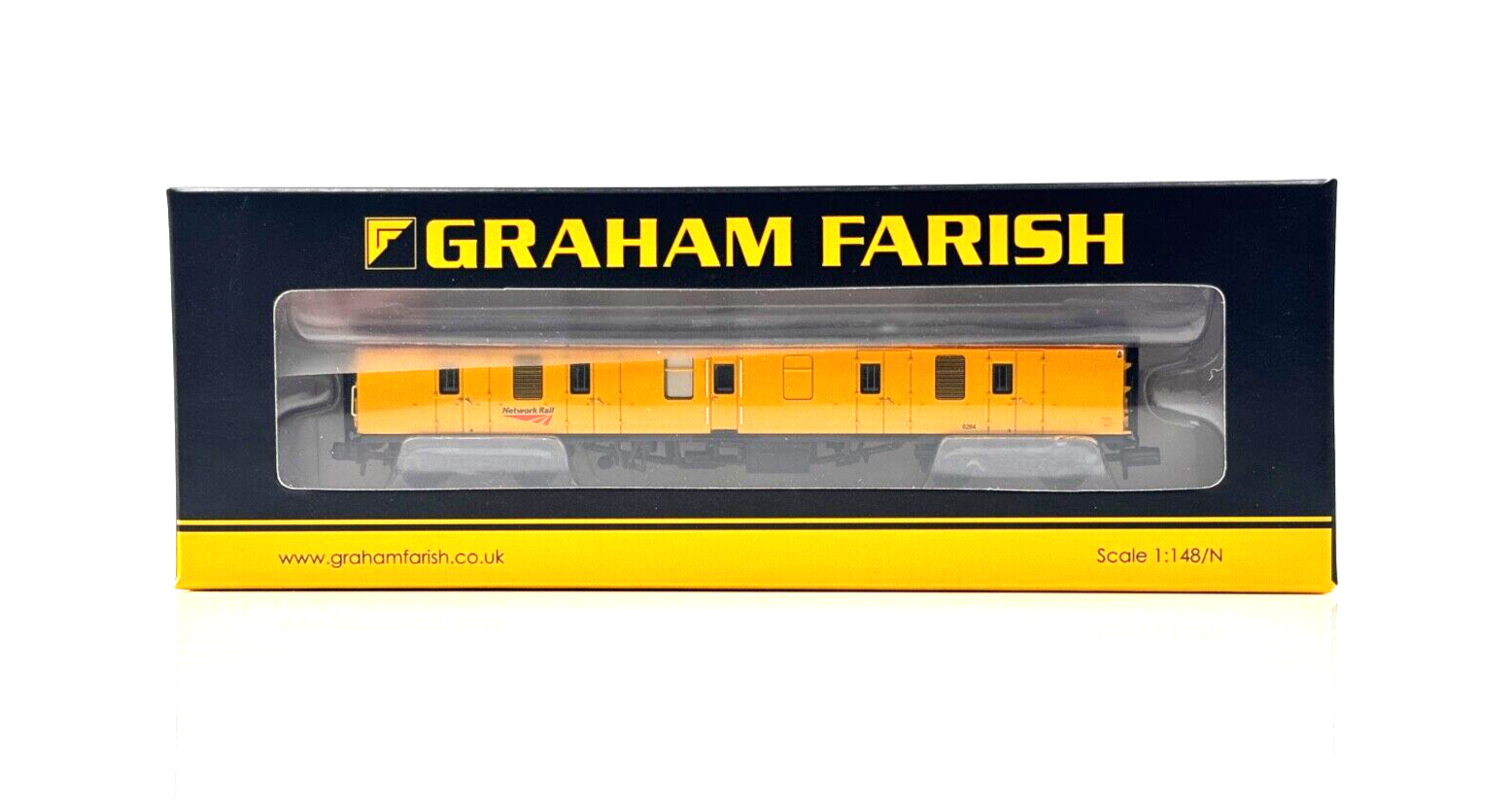 GRAHAM FARISH N GAUGE - 374-040A - BR MK1 EX BG GENERATOR VAN NETWORK RAIL BOXED