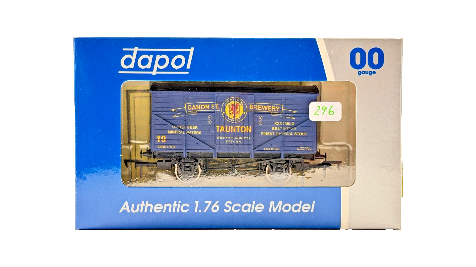 DAPOL 00 GAUGE - CANON ST. STREET BREWERY TAUNTON VAN NO.19 (LIMITED EDITION)