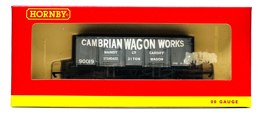 HORNBY 00 GAUGE - R6586 - 21 TON WAGON 'CAMBRIAN WAGON WORKS' NO.90019 WEATHERED