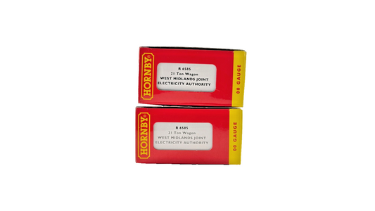 HORNBY OO GAUGE - R6585 - 21 TON WAGON WEST MIDLANDS ELECTRICITY AUTHORITY X 2